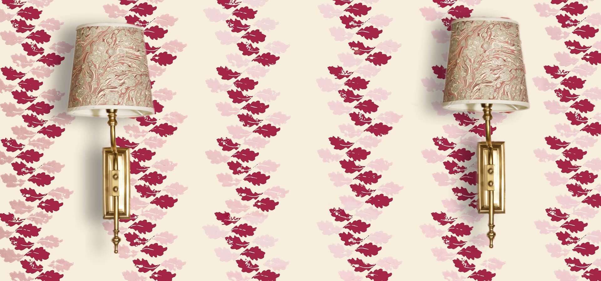 1-Oak Leaf red – pink