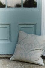 Barneby Gates - Cushions - Deer Damask - Duck Egg